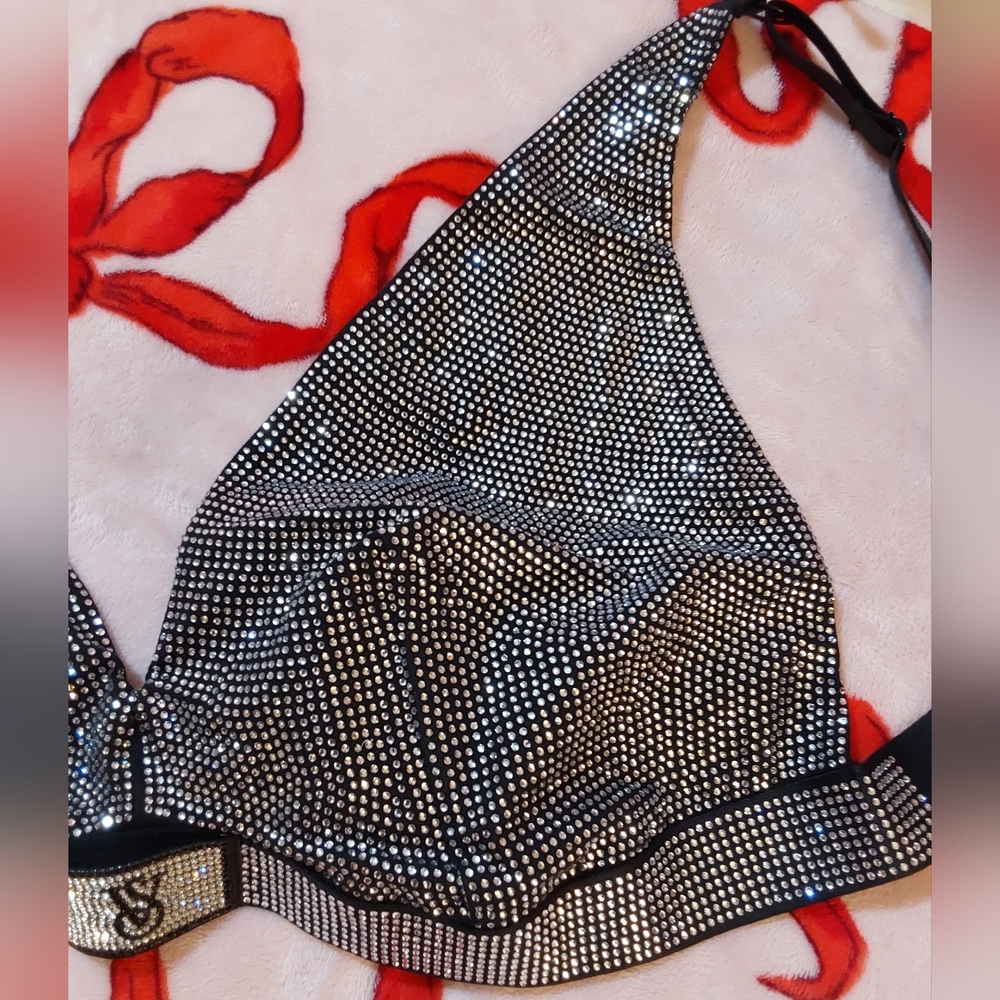🪽XXL💎 VS '24 Fashion Show The T-shirt Shine Cotton Wireless Plunge Bralette 💎 - Picture 5 of 15